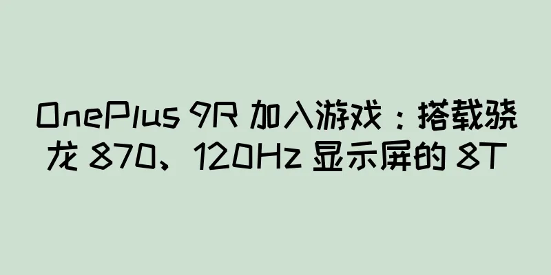 OnePlus 9R 加入游戏：搭载骁龙 870、120Hz 显示屏的 8T