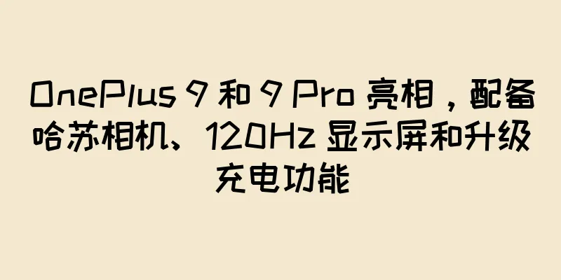 OnePlus 9 和 9 Pro 亮相，配备哈苏相机、120Hz 显示屏和升级充电功能