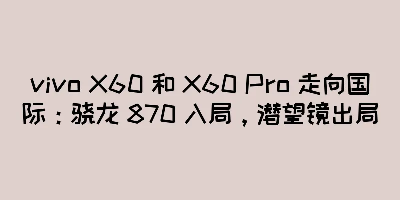 vivo X60 和 X60 Pro 走向国际：骁龙 870 入局，潜望镜出局