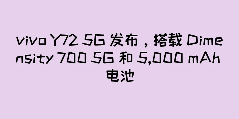 vivo Y72 5G 发布，搭载 Dimensity 700 5G 和 5,000 mAh 电池