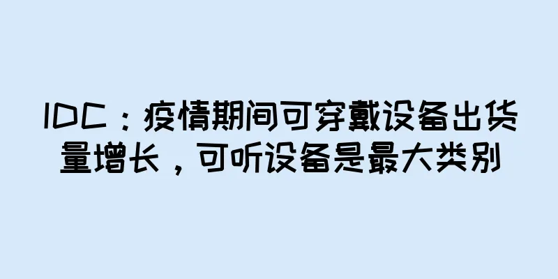 IDC：疫情期间可穿戴设备出货量增长，可听设备是最大类别