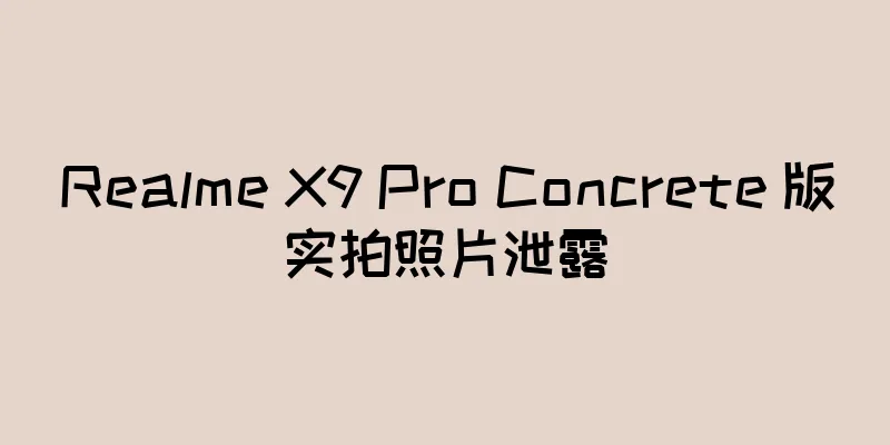 Realme X9 Pro Concrete 版实拍照片泄露