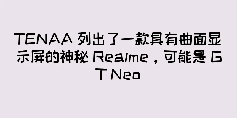 TENAA 列出了一款具有曲面显示屏的神秘 Realme，可能是 GT Neo