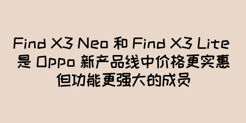 Find X3 Neo 和 Find X3 Lite 是 Oppo 新产品线中价格更实惠但功能更强大的成员