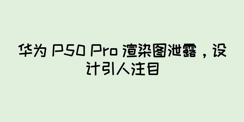 华为 P50 Pro 渲染图泄露，设计引人注目