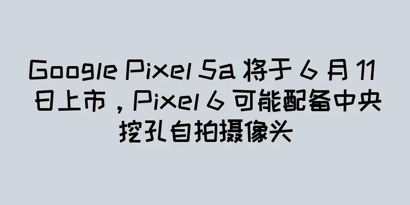 Google Pixel 5a 将于 6 月 11 日上市，Pixel 6 可能配备中央挖孔自拍摄像头
