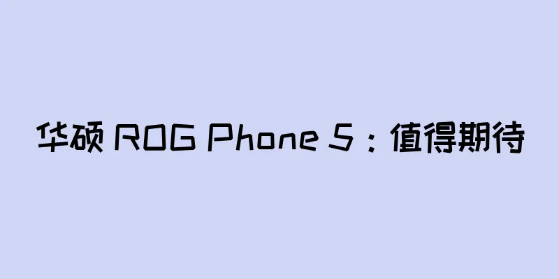 华硕 ROG Phone 5：值得期待