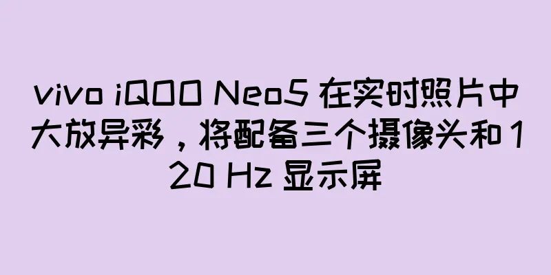 vivo iQOO Neo5 在实时照片中大放异彩，将配备三个摄像头和 120 Hz 显示屏