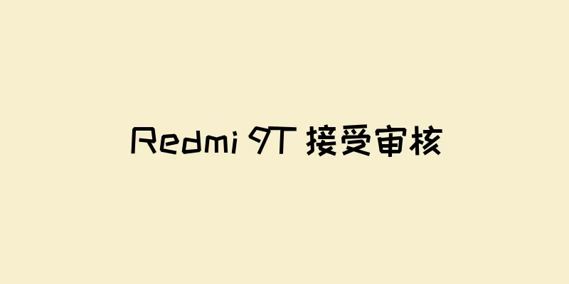 Redmi 9T 接受审核