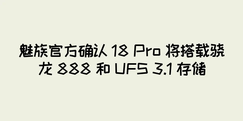 魅族官方确认 18 Pro 将搭载骁龙 888 和 UFS 3.1 存储