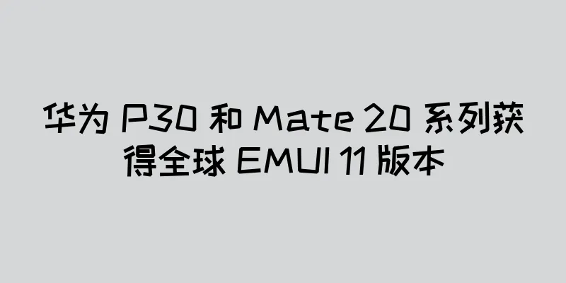 华为 P30 和 Mate 20 系列获得全球 EMUI 11 版本
