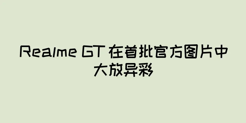 Realme GT 在首批官方图片中大放异彩