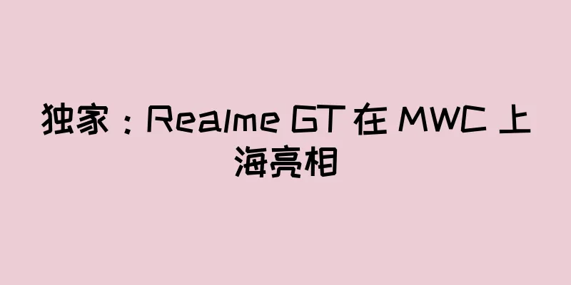 独家：Realme GT 在 MWC 上海亮相