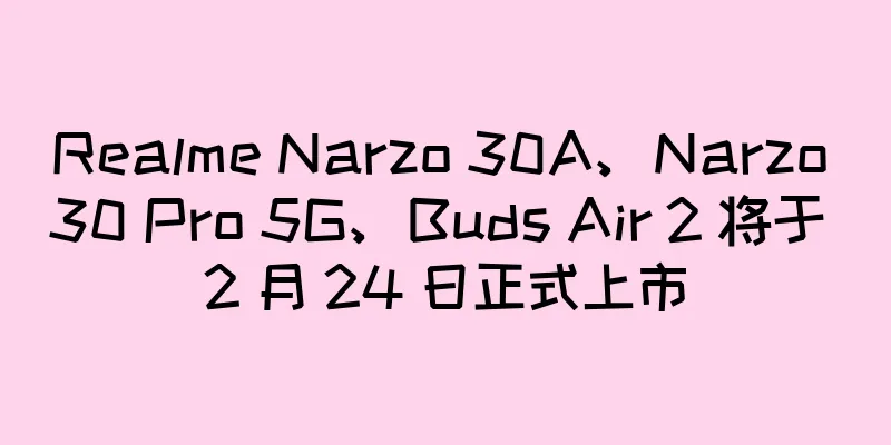 Realme Narzo 30A、Narzo 30 Pro 5G、Buds Air 2 将于 2 月 24 日正式上市