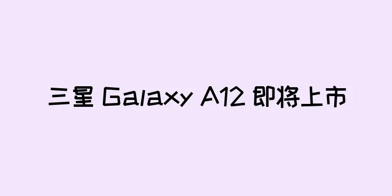 三星 Galaxy A12 即将上市