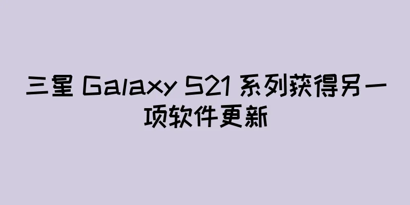三星 Galaxy S21 系列获得另一项软件更新