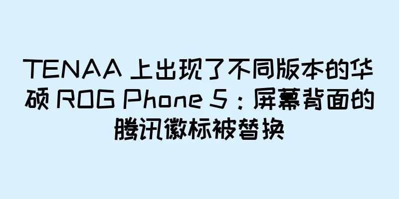 TENAA 上出现了不同版本的华硕 ROG Phone 5：屏幕背面的腾讯徽标被替换