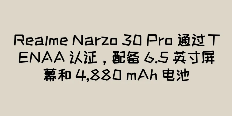 Realme Narzo 30 Pro 通过 TENAA 认证，配备 6.5 英寸屏幕和 4,880 mAh 电池