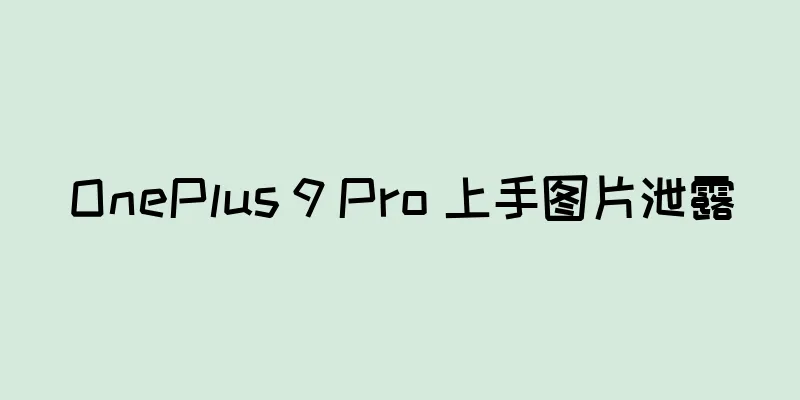 OnePlus 9 Pro 上手图片泄露