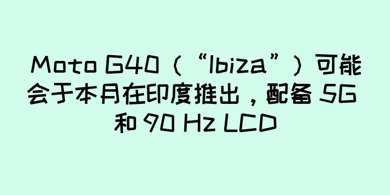 Moto G40（“Ibiza”）可能会于本月在印度推出，配备 5G 和 90 Hz LCD