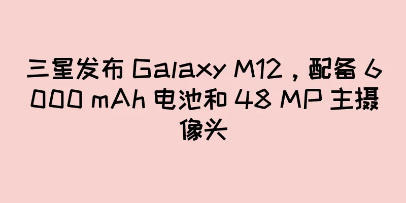 三星发布 Galaxy M12，配备 6000 mAh 电池和 48 MP 主摄像头