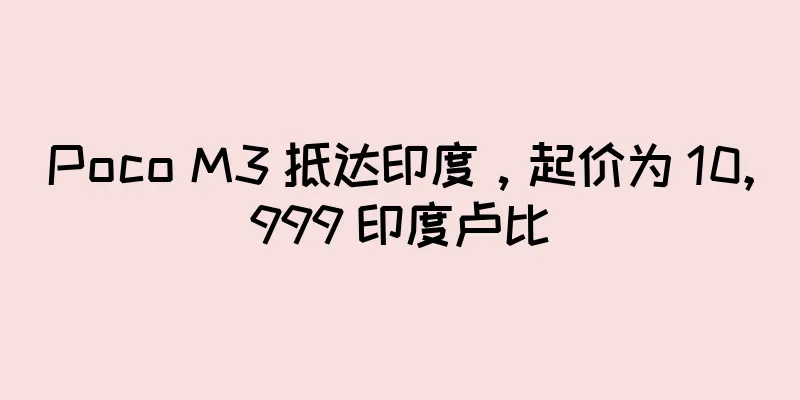 Poco M3 抵达印度，起价为 10,999 印度卢比