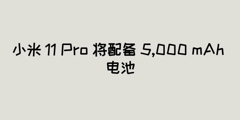 小米 11 Pro 将配备 5,000 mAh 电池
