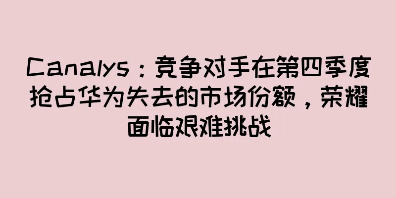Canalys：竞争对手在第四季度抢占华为失去的市场份额，荣耀面临艰难挑战