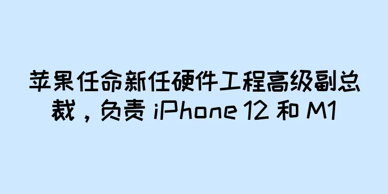 苹果任命新任硬件工程高级副总裁，负责 iPhone 12 和 M1