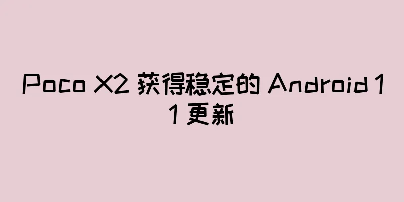 Poco X2 获得稳定的 Android 11 更新
