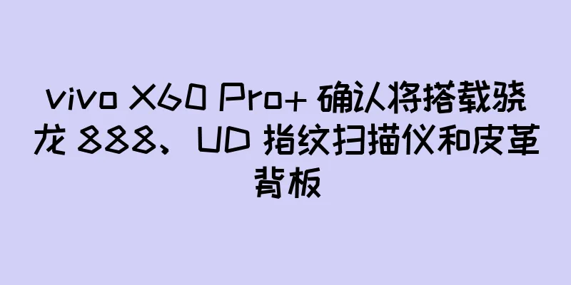 vivo X60 Pro+ 确认将搭载骁龙 888、UD 指纹扫描仪和皮革背板
