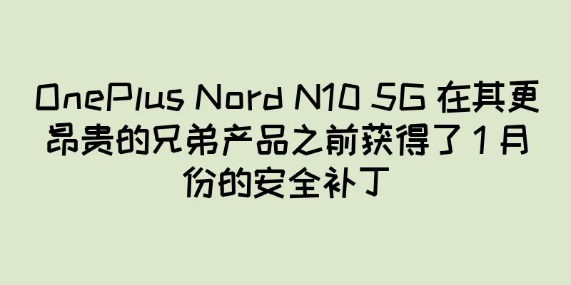 OnePlus Nord N10 5G 在其更昂贵的兄弟产品之前获得了 1 月份的安全补丁