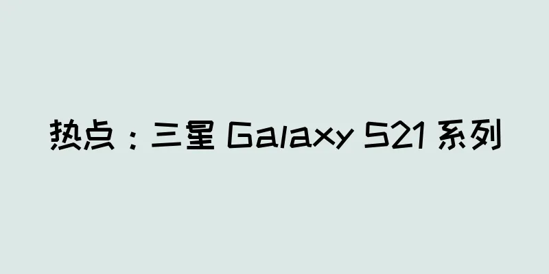 热点：三星 Galaxy S21 系列