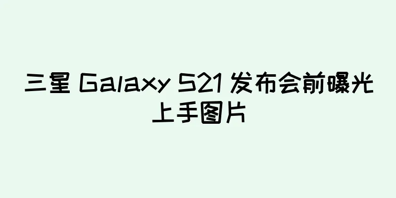 三星 Galaxy S21 发布会前曝光上手图片