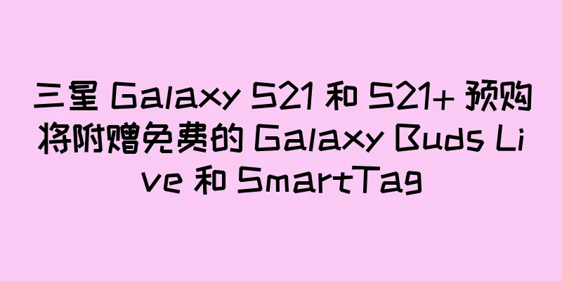 三星 Galaxy S21 和 S21+ 预购将附赠免费的 Galaxy Buds Live 和 SmartTag