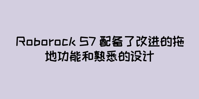Roborock S7 配备了改进的拖地功能和熟悉的设计
