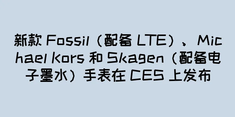 新款 Fossil（配备 LTE）、Michael Kors 和 Skagen（配备电子墨水）手表在 CES 上发布