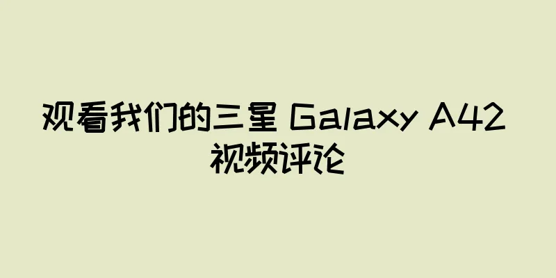 观看我们的三星 Galaxy A42 视频评论