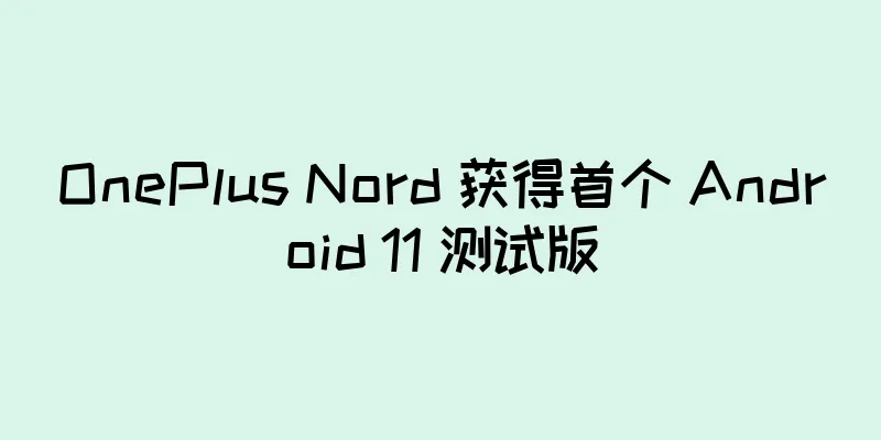 OnePlus Nord 获得首个 Android 11 测试版