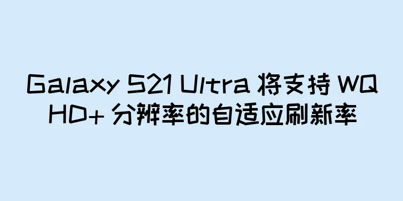 Galaxy S21 Ultra 将支持 WQHD+ 分辨率的自适应刷新率