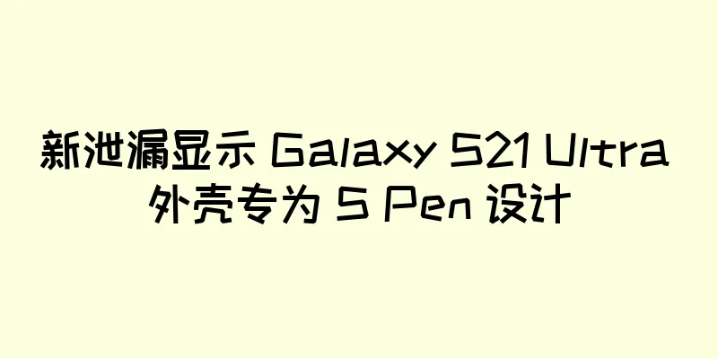新泄漏显示 Galaxy S21 Ultra 外壳专为 S Pen 设计