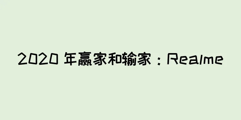 2020 年赢家和输家：Realme