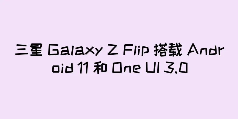 三星 Galaxy Z Flip 搭载 Android 11 和 One UI 3.0