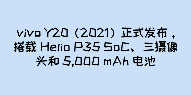 vivo Y20（2021）正式发布，搭载 Helio P35 SoC、三摄像头和 5,000 mAh 电池