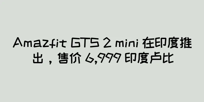 Amazfit GTS 2 mini 在印度推出，售价 6,999 印度卢比