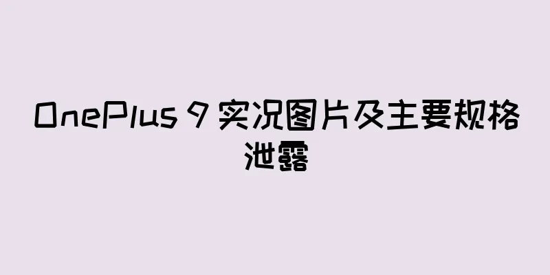 OnePlus 9 实况图片及主要规格泄露