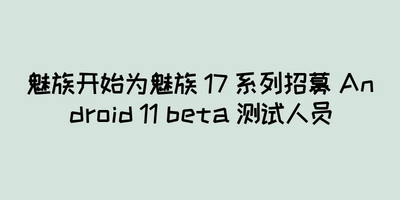 魅族开始为魅族 17 系列招募 Android 11 beta 测试人员