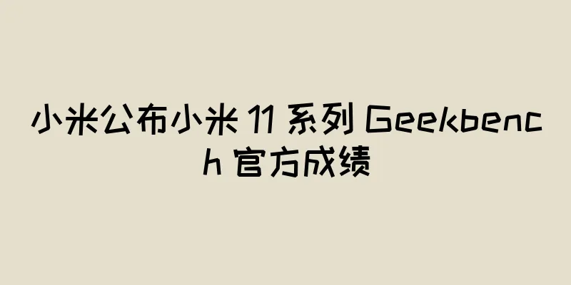 小米公布小米 11 系列 Geekbench 官方成绩