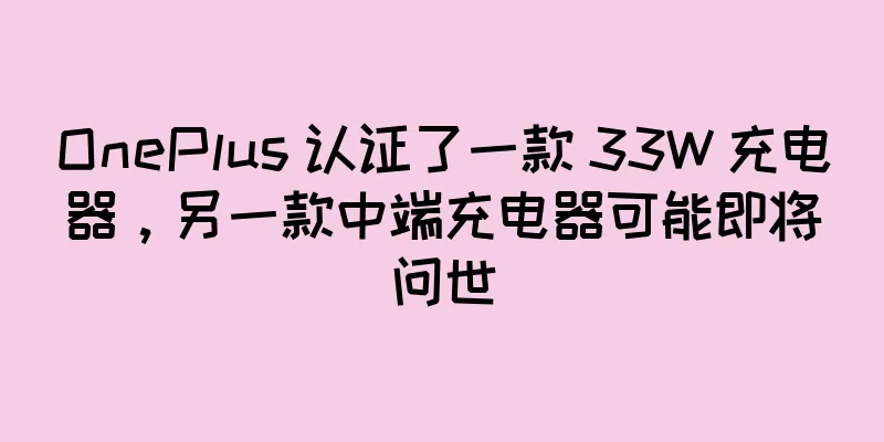 OnePlus 认证了一款 33W 充电器，另一款中端充电器可能即将问世