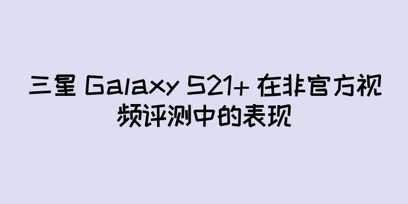 三星 Galaxy S21+ 在非官方视频评测中的表现